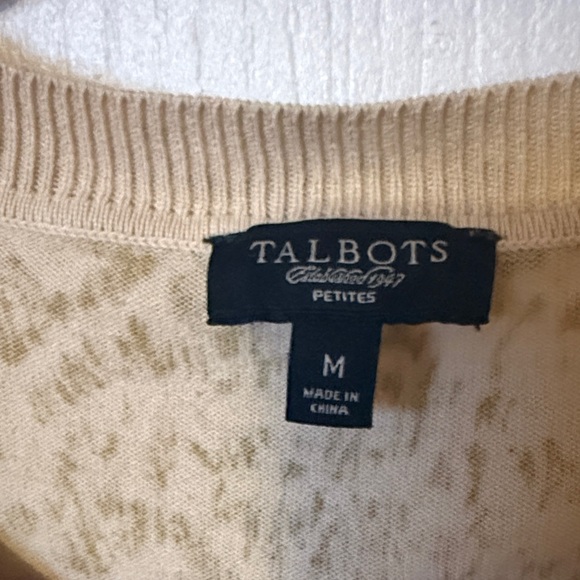 Talbots Patterned Button-Up Cardigan - Picture 2 of 8